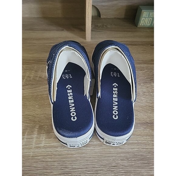 Converse Women's One Star Slip-On Sandals Shoes Navy/Egret/White Size 8 - Picture 9 of 12